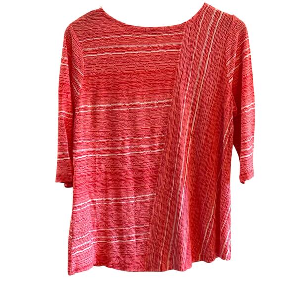 Habitat Size Medium Melon and White Striped Pullover Shirt - Picture 6 of 10